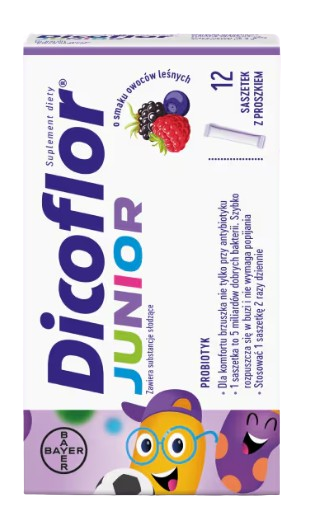 Dicoflor Junior, o smaku owoców leśnych, 10 saszetek