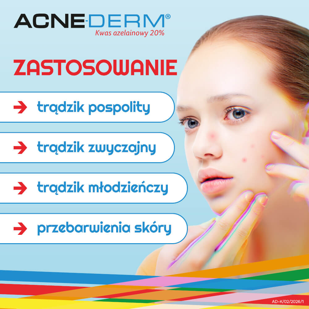 Acne-Derm 20%, krem przeciwtrądzikowy i rozjaśniający, 20 g