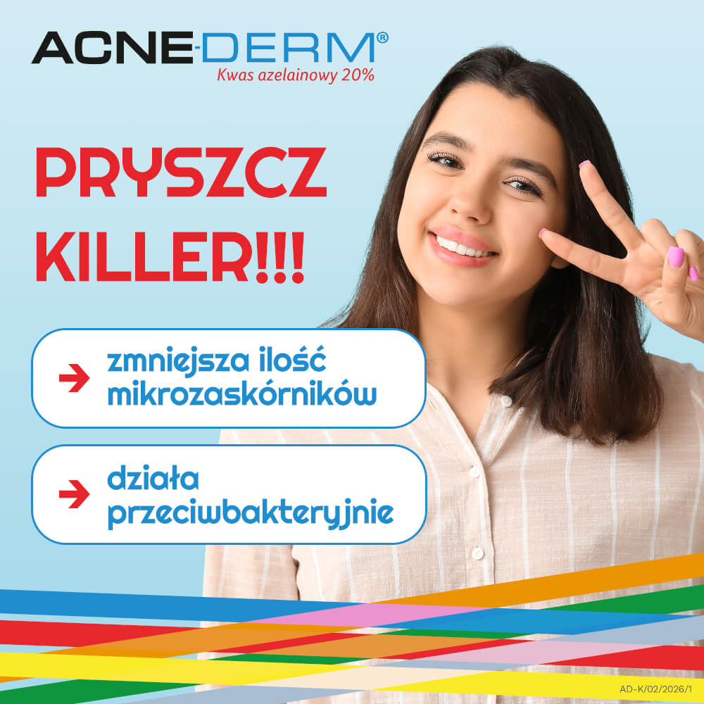 Acne-Derm 20%, krem przeciwtrądzikowy i rozjaśniający, 20 g