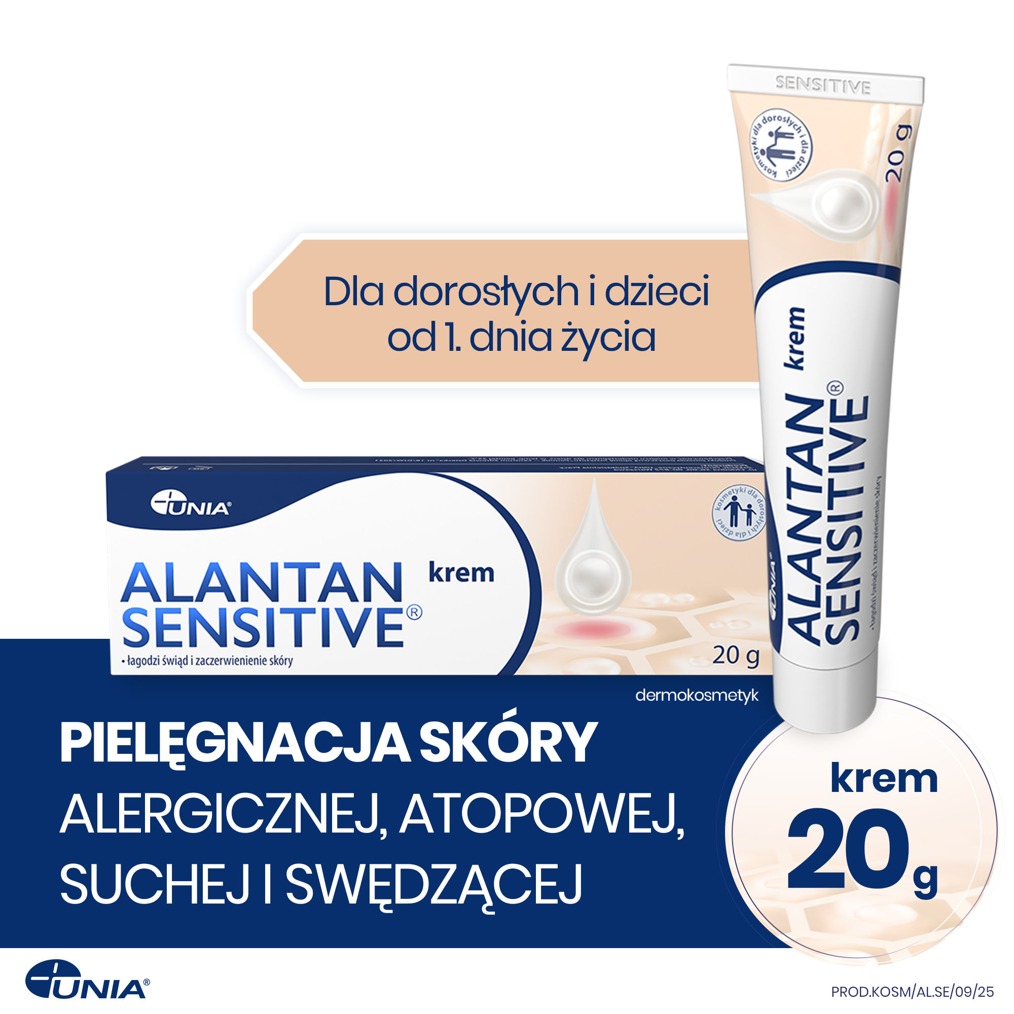 Alantan Sensitive , krem przeznaczony do skóry suchej, 20 g