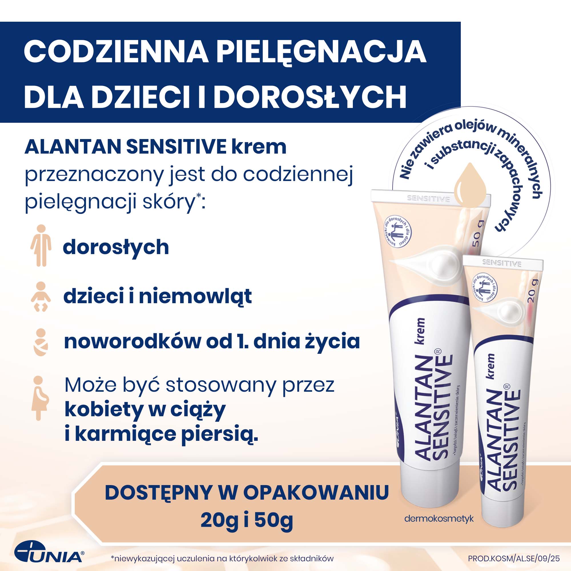 Alantan Sensitive , krem przeznaczony do skóry suchej, 20 g