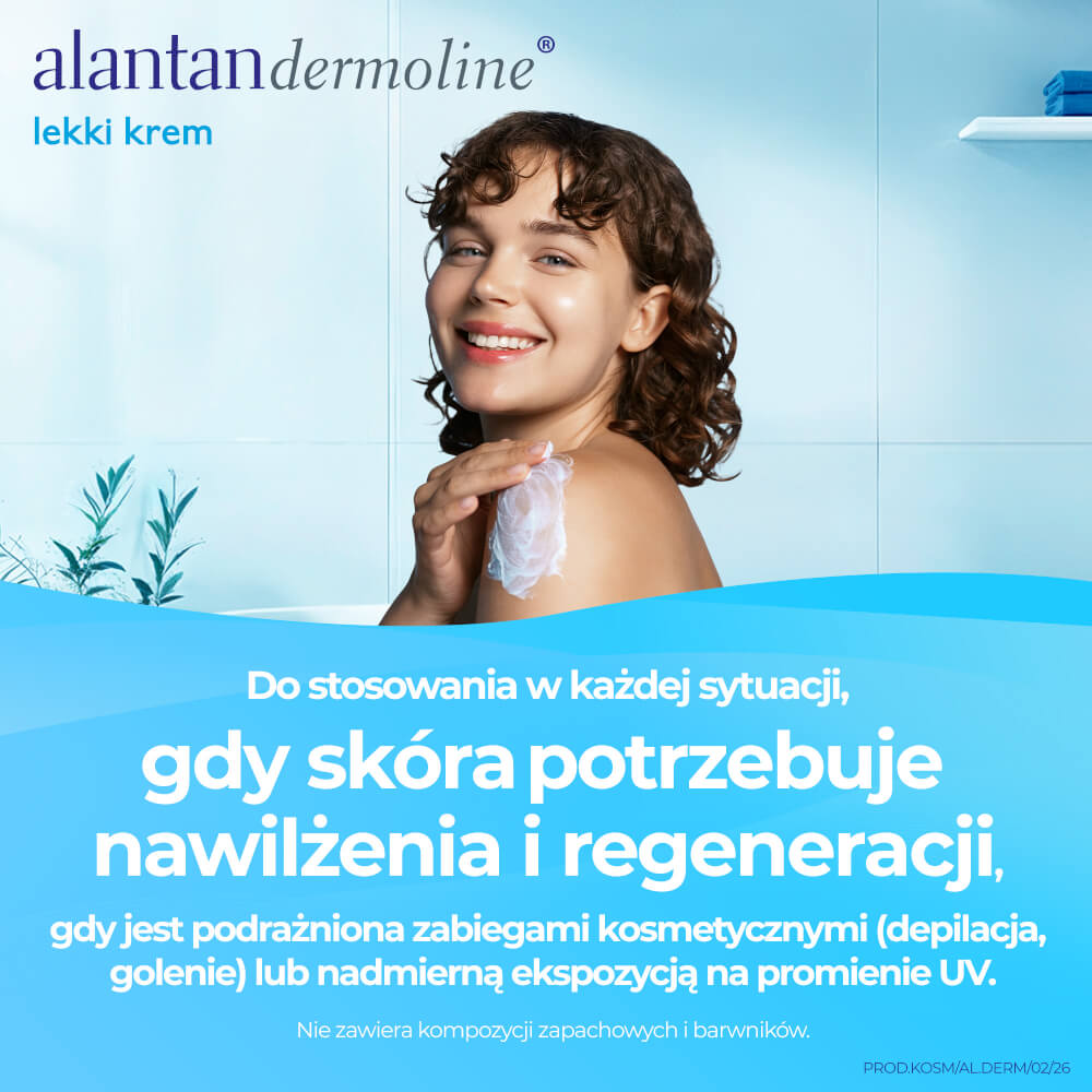 Alantandermoline, lekki krem do pielęgnacji skóry dzieci, niemowląt i dorosłych, 50 g