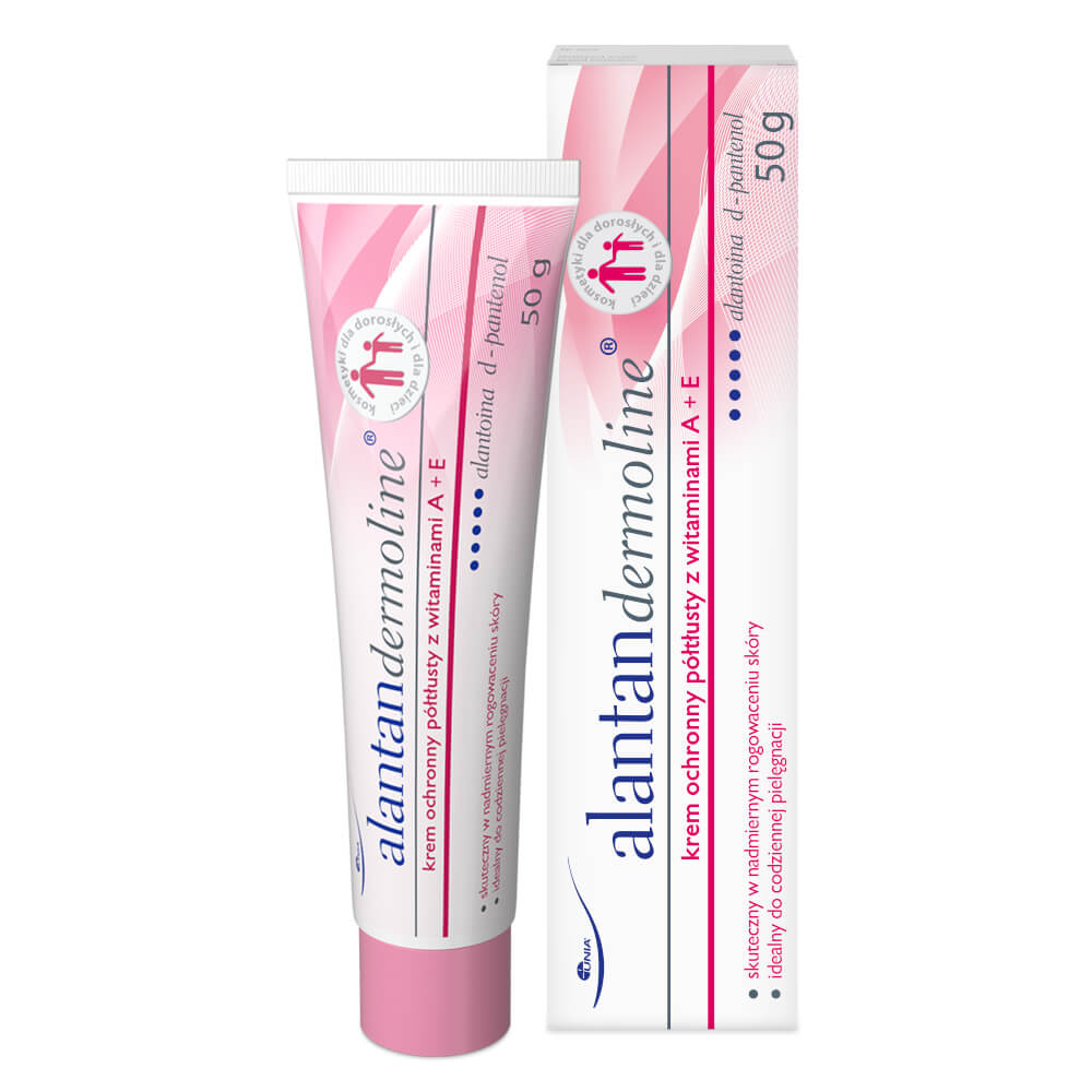 Alantandermoline  krem ochronny półtłusty z witaminami A + E do pielęgnacji skóry, tuba 50 g