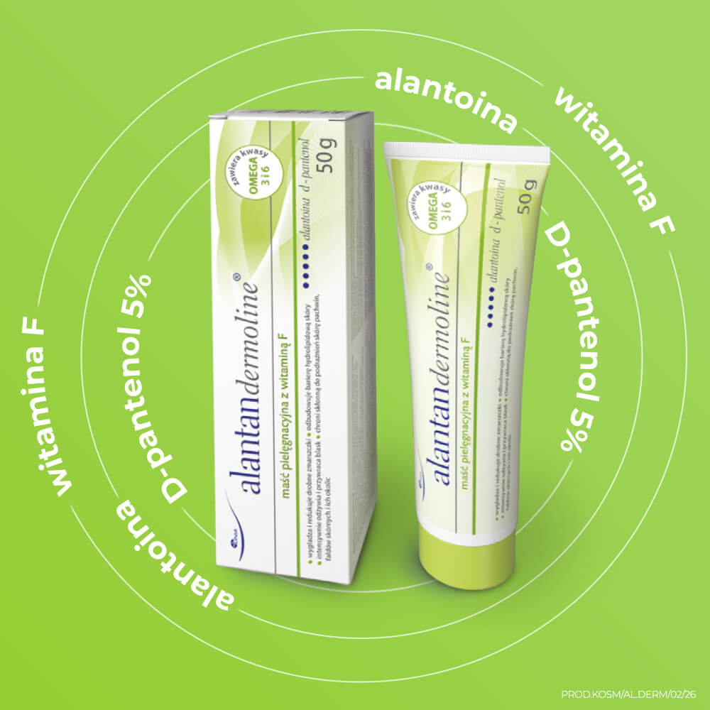 Alantandermoline, maść pielęgnacyjna z witaminą F, 50 g