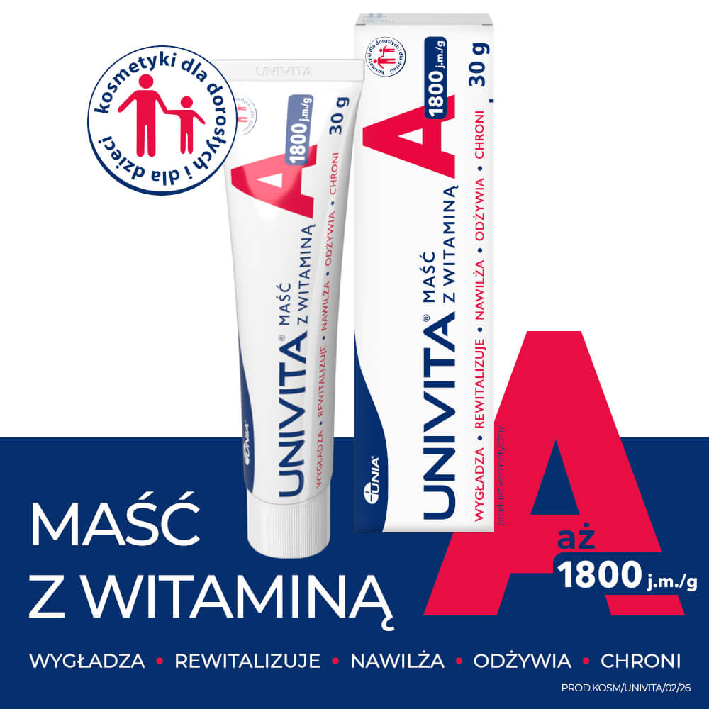 Univita 1800 j.m./g, maść z witaminą A, 30 g