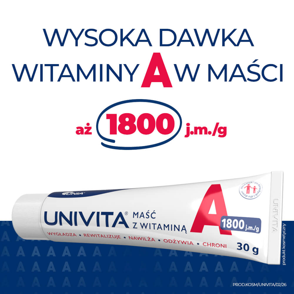 Univita 1800 j.m./g, maść z witaminą A, 30 g