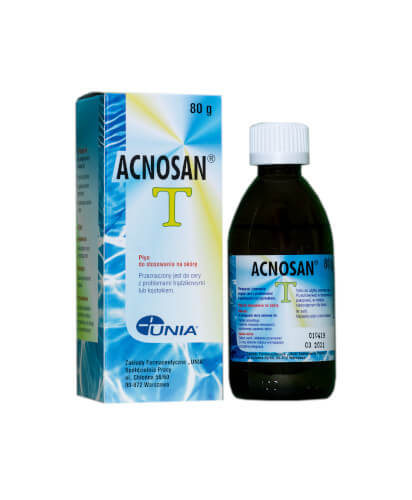 Acnosan T, płyn do pielęgnacji skóry trądzikowej i łojotokowej, butelka 80 g