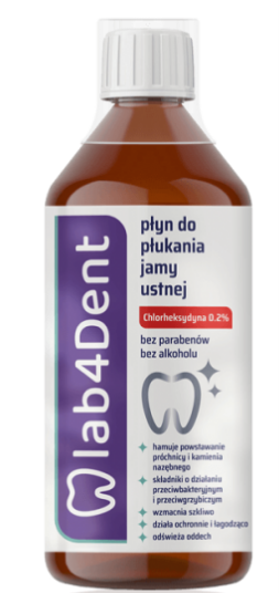 Lab4dent płyn do płukania, 300ml KRÓTKA DATA 28.02.2026