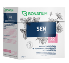 Bonatium Sen herbatka ziołowa ze składnikami wspomagającymi działanie relaksujące i wspierające fizjologiczny proces zasypiania, 20 szt. po 1,2 g