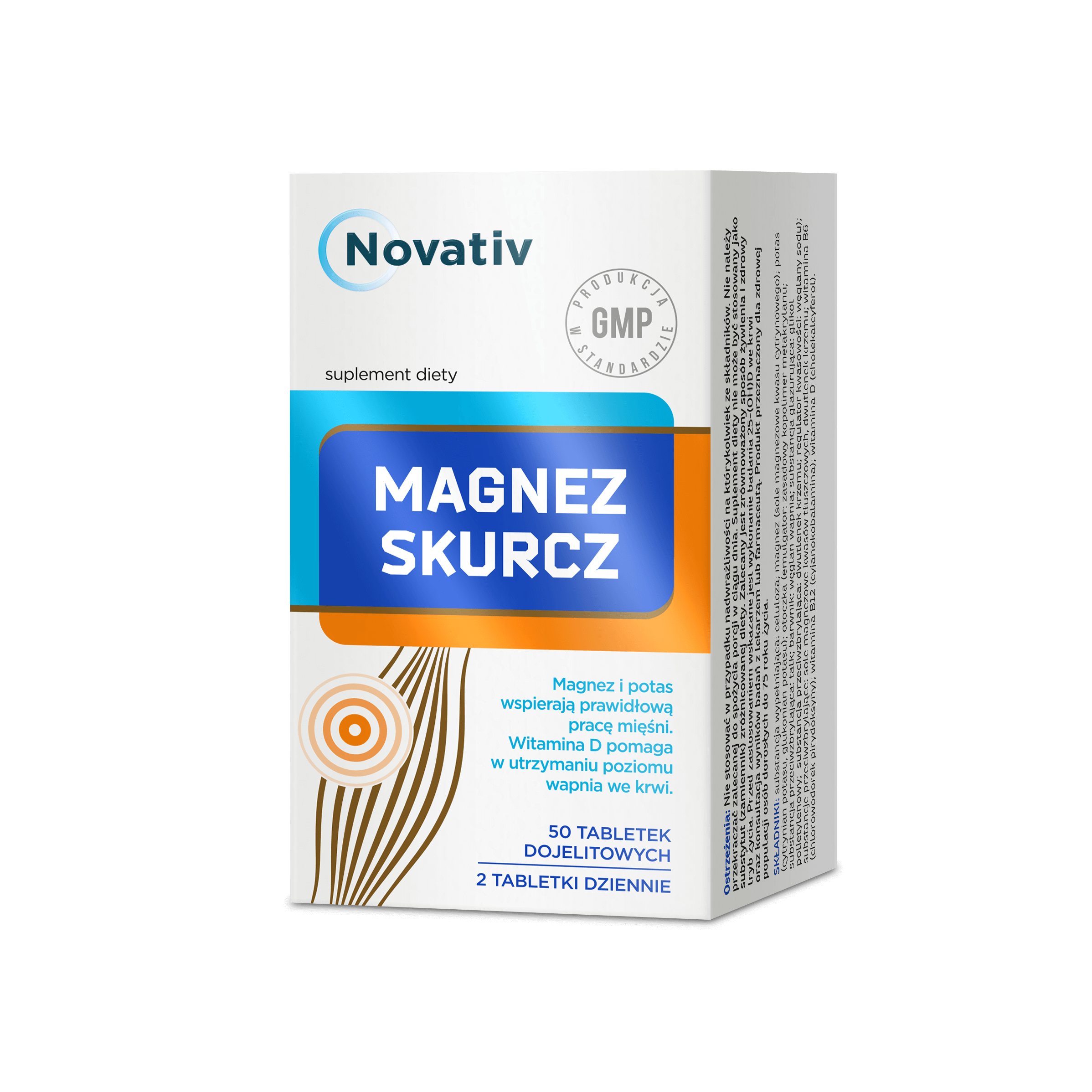 Novativ Magnez Skurcz tabletki dojelitowe, 50 szt.