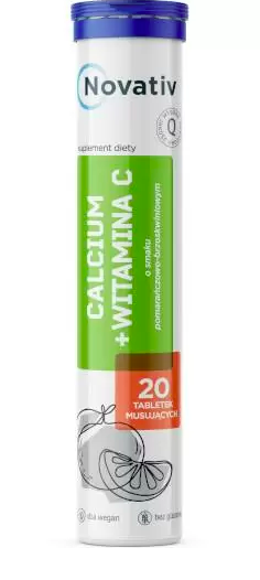Novativ Calcium + Witamina C 20 tabletek musujących