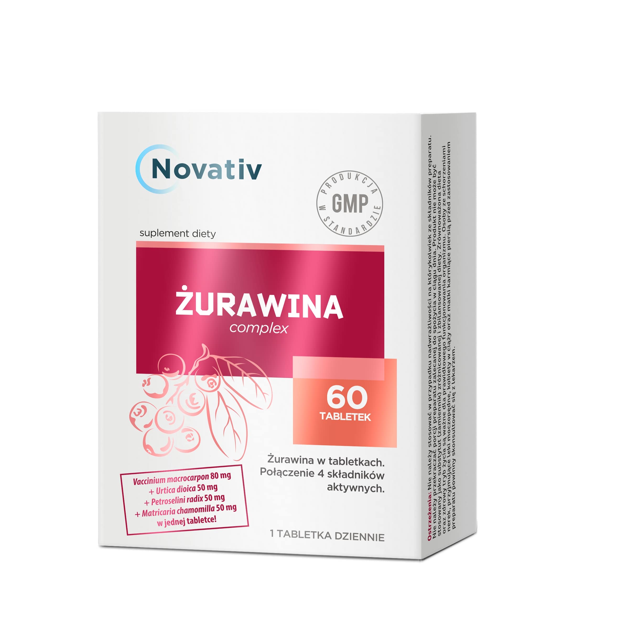 Novativ Żurawina Complex , tabletki z żurawiną, 60 szt.