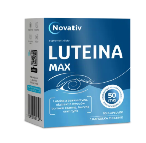 Novativ Luteina Max 50 mg, 60 kapsułek