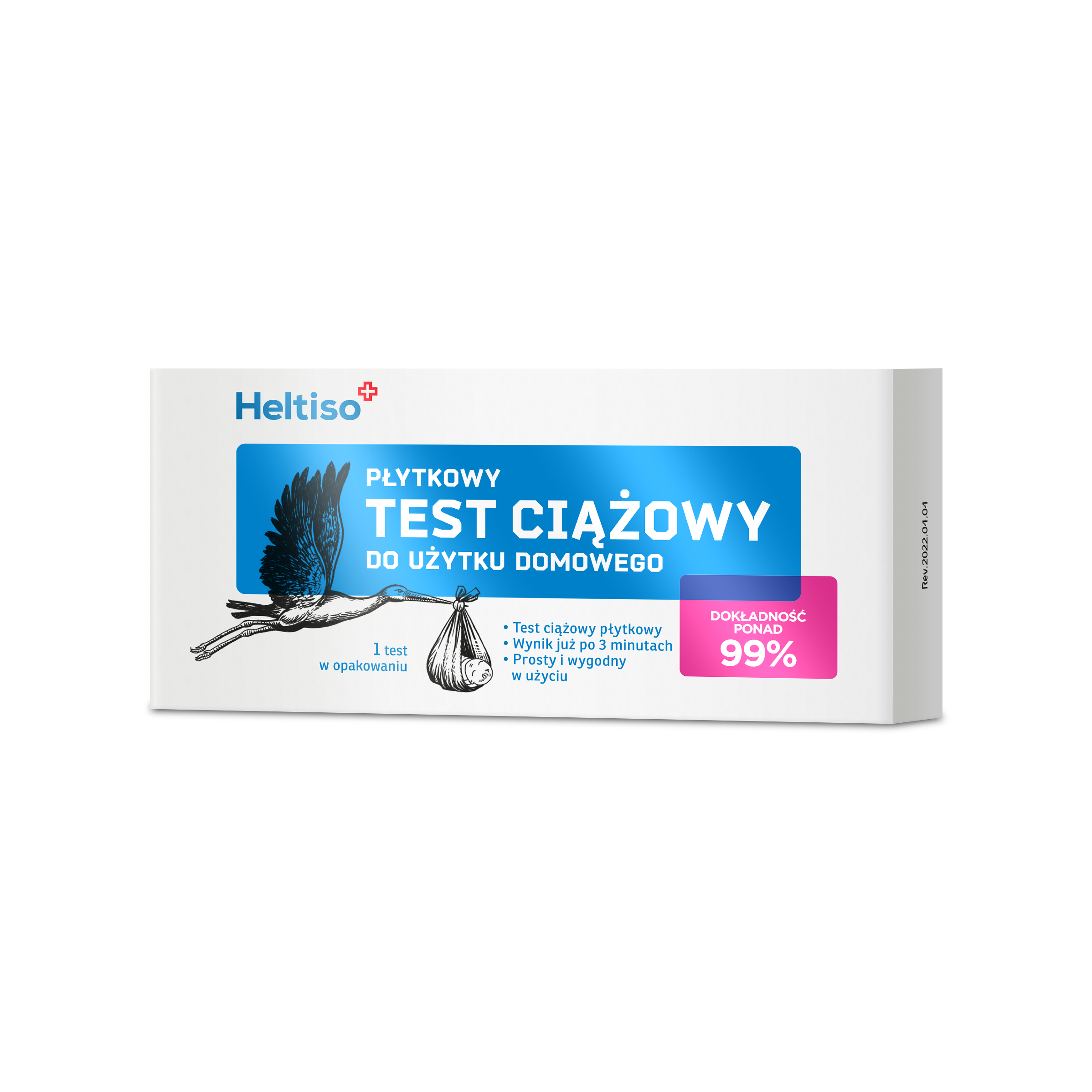 Heltiso, test ciążowy płytkowy, 1szt.