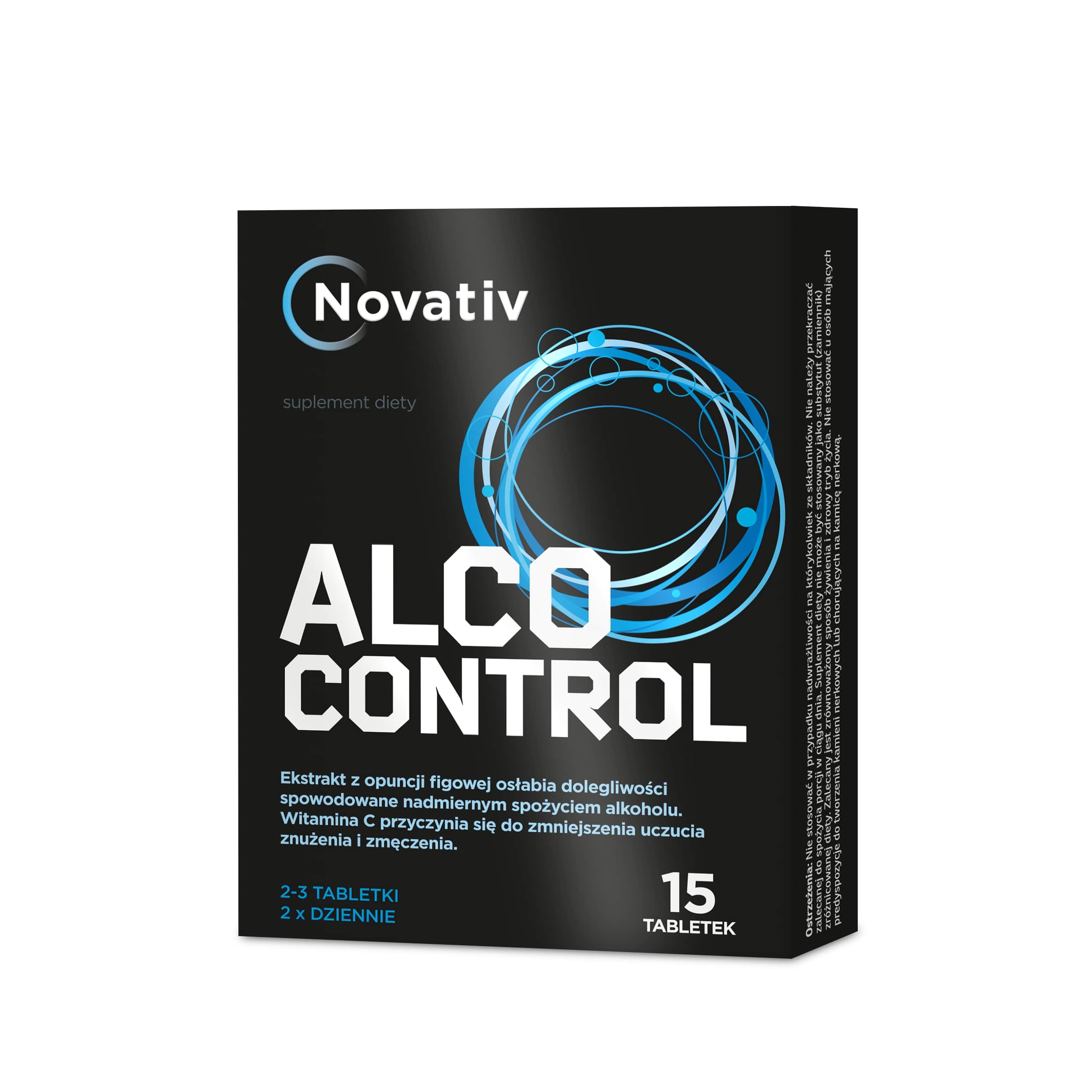 Novativ Alco Control, tabletki, 15 szt.