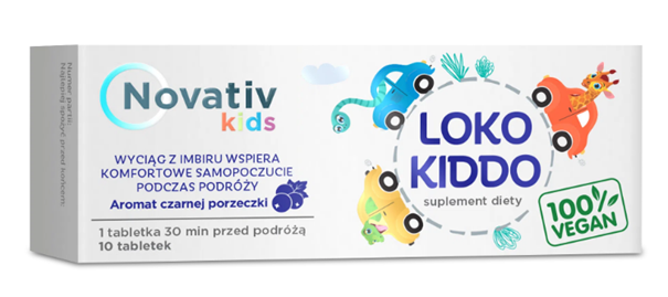 Novativ kids Lokokiddo, 10 tabletek