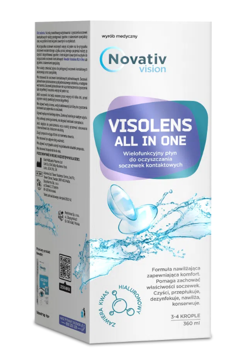 Novativ Vision, płyn do soczewek kontaktowych, 360 ml