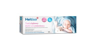 Heltiso Test Ciążowy Duo, strumieniowy, 2 szt.
