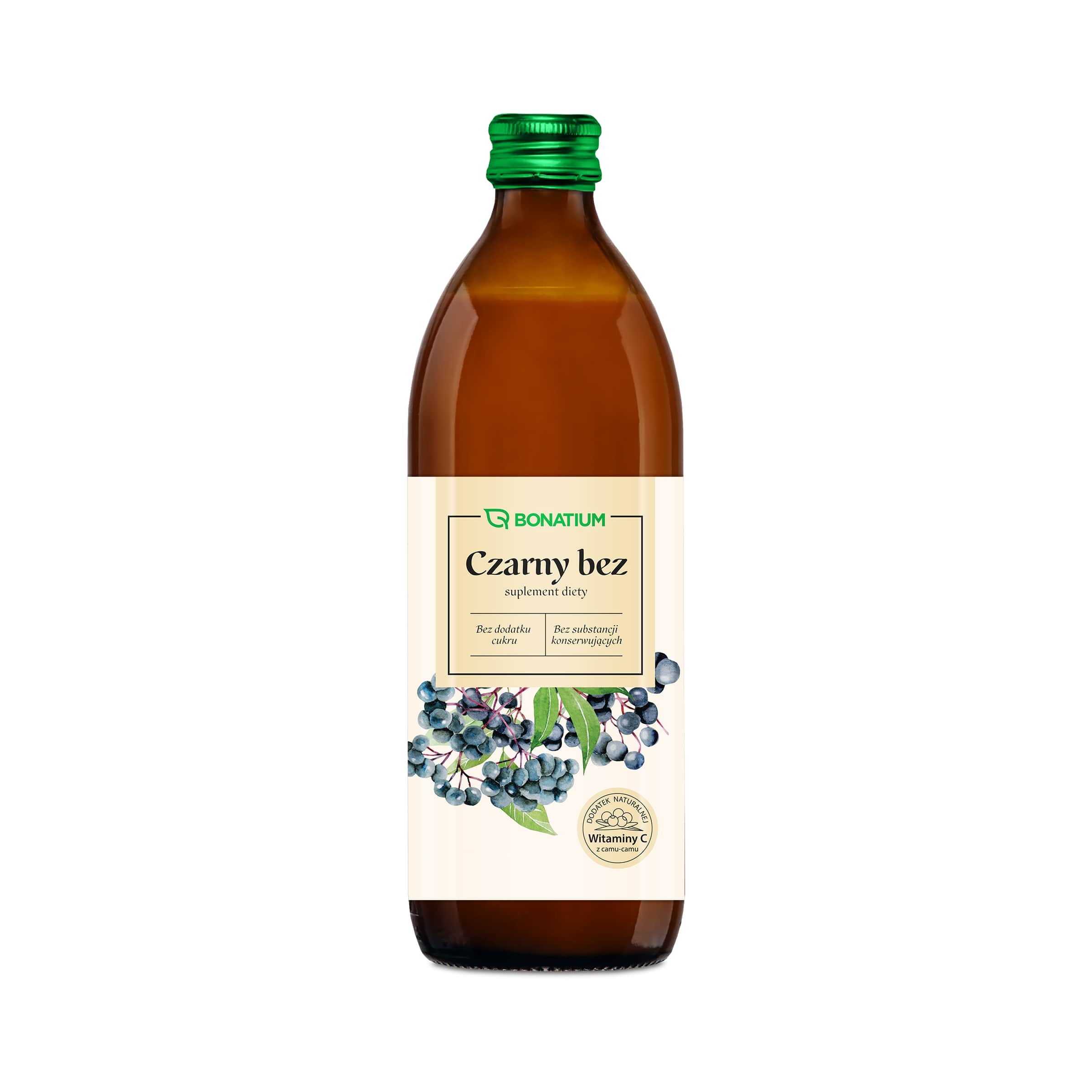 Bonatium Czarny Bez , płyn z zawartością czarnego bzu, 500 ml.
