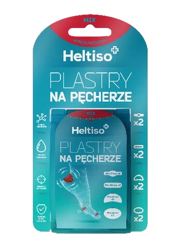 Heltiso plastry na pęcherze mix, 8 szt.