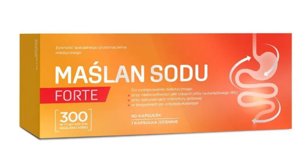 Maślan Sodu Forte, 60 kapsułek