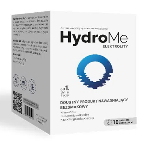HydroMe, elektrolity, bezsmakowe, 10 sasz.