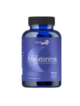 Medi jelly Melatonina, żelki ze składnikami wspomagającymi spokojny sen, 35 szt. KRÓTKA DATA 31.03.2025