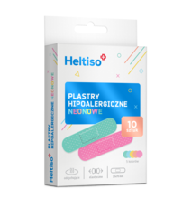 Heltiso plastry hipoalergiczne, neonowe, 10 szt.