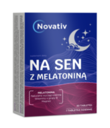 Novativ Na sen z melatonina, 30 tabletek