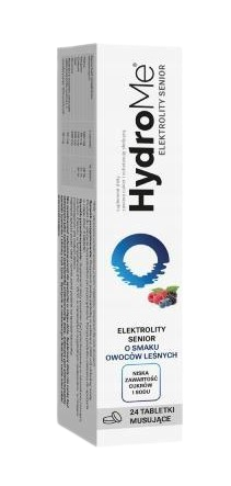 HydroMe Senior elektrolity, 24 tabletki musujące