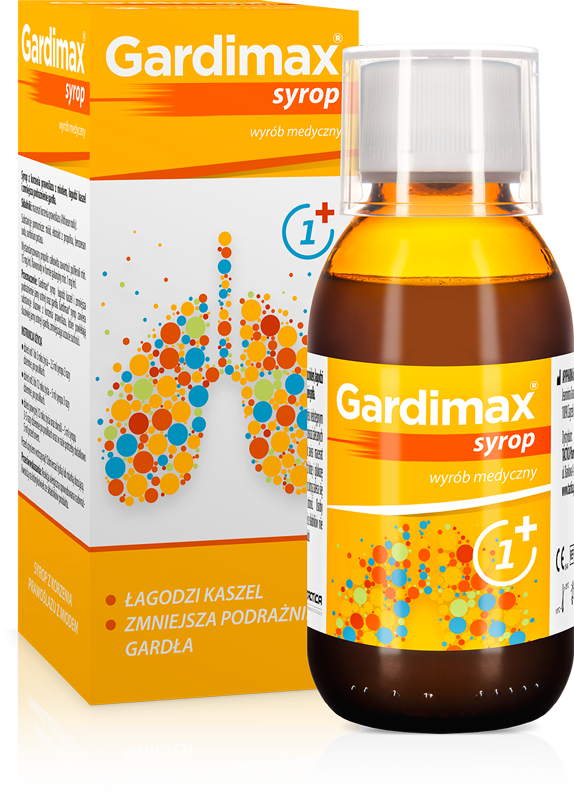 Gardimax syrop, łagodzący kaszel, 100 ml