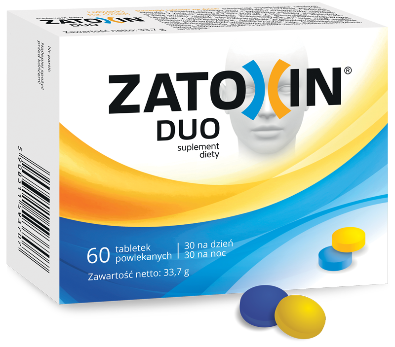 Zatoxin Duo, tabletki powlekane ze składnikami wzmacniającymi układ odpornościowy, 60 szt. (30 szt.+30 szt.)