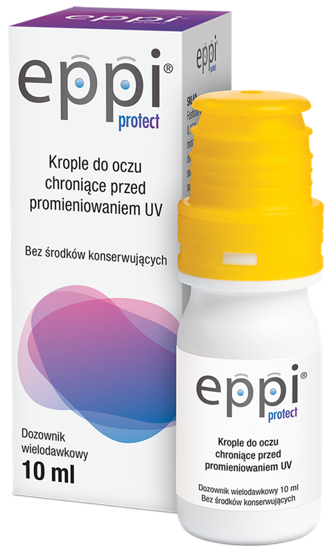Eppi protect, krople do oczu chroniące przed promieniowaniem UV, 10 ml