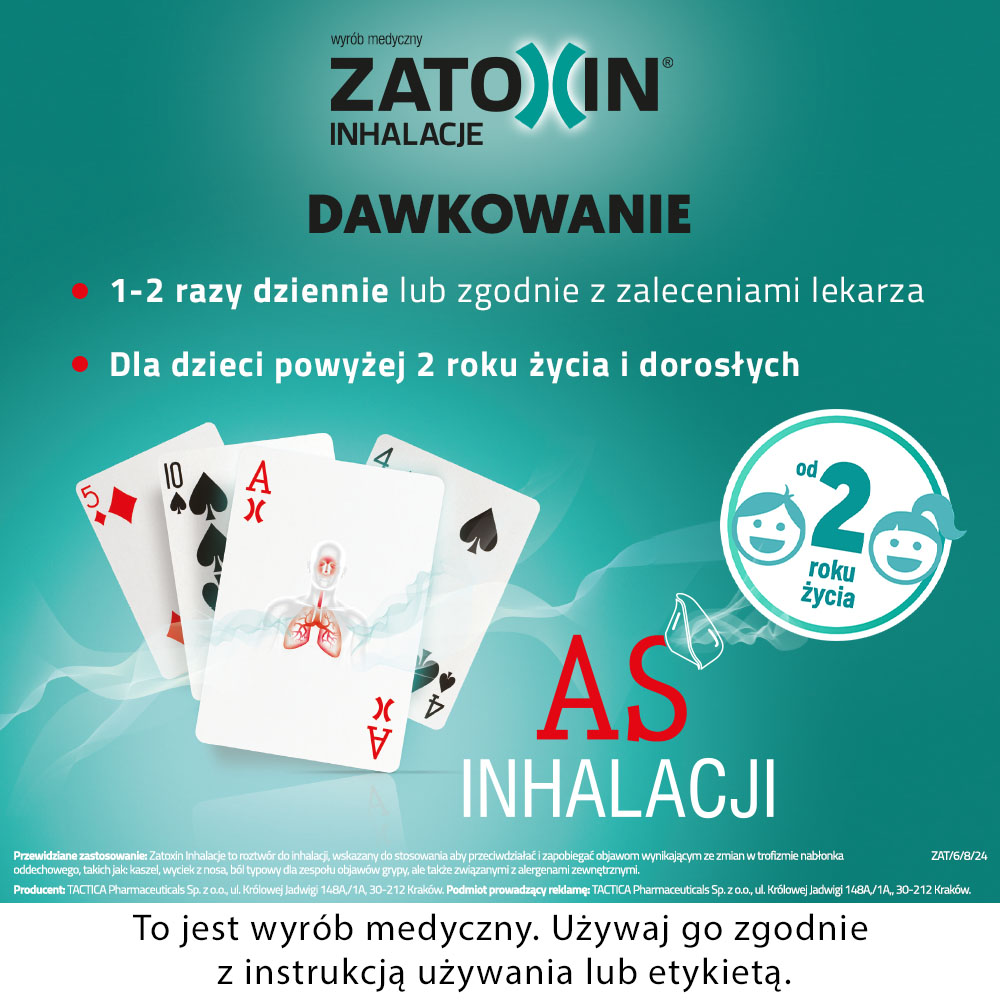 Zatoxin Inhalacje, roztwór do inhalacji, 10 ampułek x 3 ml