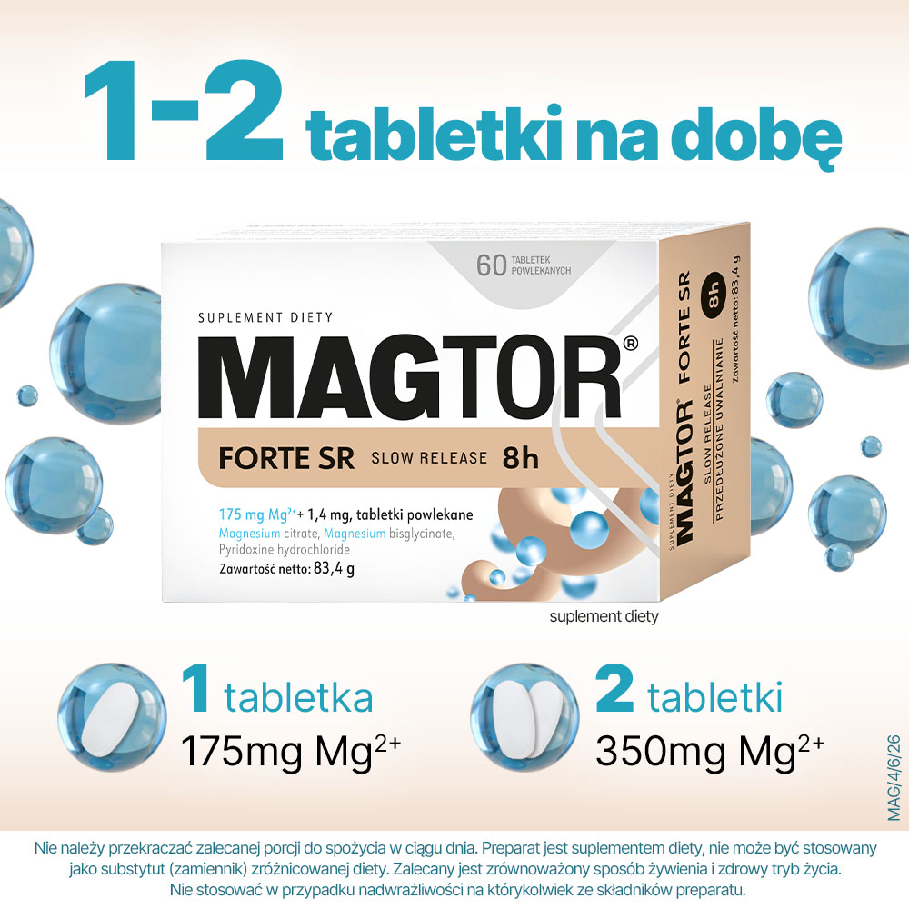 Magtor Forte SR, 60 tabletek powlekanych