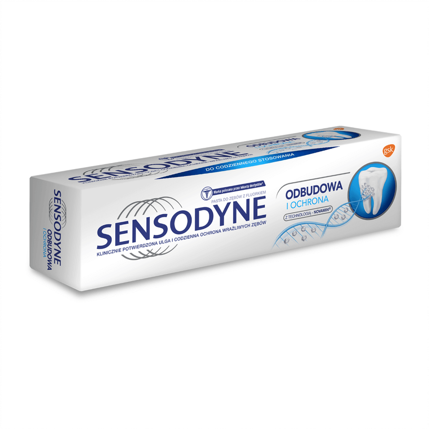 Sensodyne Odbudowa i Ochrona , pasta pomocna w odbudowie wrażliwych miejsc zębów, 75 ml