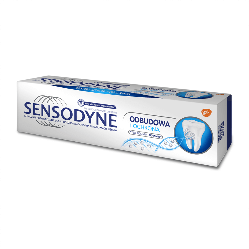 Sensodyne Odbudowa i Ochrona , pasta pomocna w odbudowie wrażliwych miejsc zębów, 75 ml