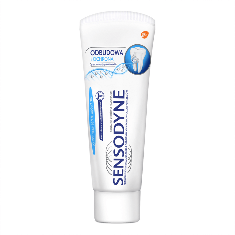 Sensodyne Odbudowa i Ochrona , pasta pomocna w odbudowie wrażliwych miejsc zębów, 75 ml