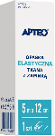 Opaska elastyczna tkana z zapinką APTEO podtrzymującą opatrunki, uciskowa lub usztywniająca, 5 m x 12 cm, 1 szt.