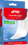 Plaster tkaninowy z opatrunkiem APTEO uniwersalny, 1 m x 6 cm, 1 szt.
