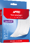 Plaster tkaninowy z opatrunkiem APTEO uniwersalny, 1 m x 8 cm, 1 szt.