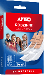 Zestaw plastrów rodzinnych APTEO uniwersalny do opatrywania skaleczeń, 24 szt.