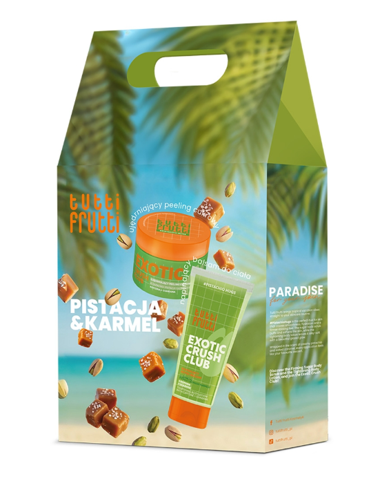 Tutti Frutti Exotic Crush Club peeling cukrowy, 250 g + balsam do ciała, 200 ml