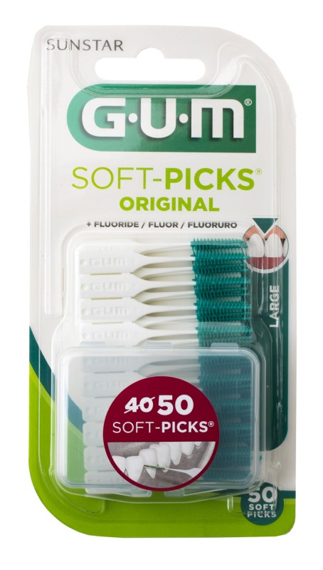 SUNSTAR GUM SOFT-PICKS Original, szczoteczki międzyzębowe duże, 50 szt.