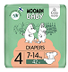 Moomin Baby 4, pieluszki ekologiczne, 7-14 kg, 42 szt. pieluszki ekologiczne, 7-14 kg, 42 szt.