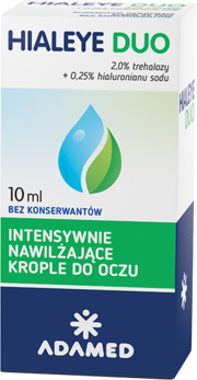 Hialeye DUO, krople intensywnie nawilżające do oczu, butelka 10 ml