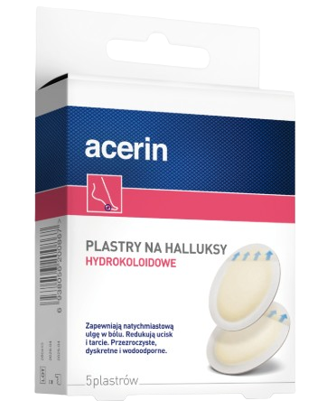 Acerin, plastry na halluksy, 5 szt.