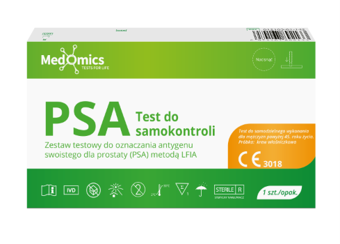 PSA Test do samokontroli, test do oznaczania antygenu swoistego dla prostaty (PSA)