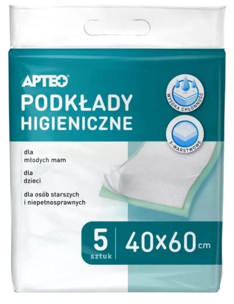 Podkłady higieniczne APTEO, 40 cm x 60 cm