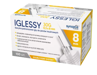 Iglessy igły do penów insulinowych, 30G, 8 mm, 10 szt.